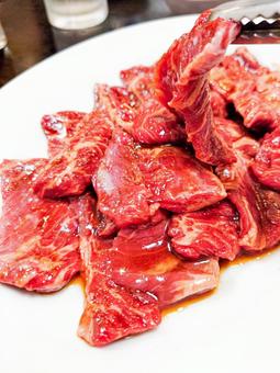 大盛りハラミ肉 大盛りハラミ肉 焼肉,ハラミ,牛肉の写真素材