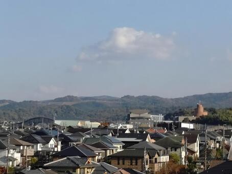 梅美台方面の景色 梅美台,木津川市,州見台の写真素材