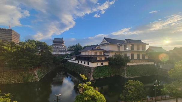 北九州市 小倉城 堀 北九州市役所 北九州市 小倉城 堀 北九州市役所の写真
