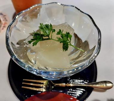 梨のコンポート 食べ物,美味しい,梨のコンポートの写真素材