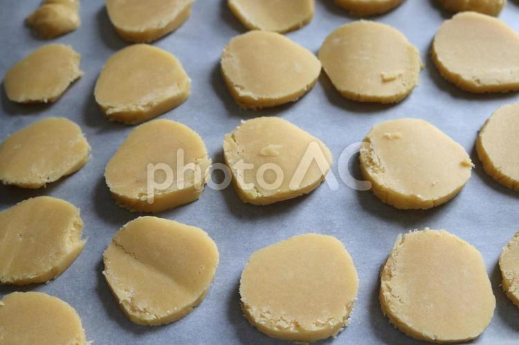 焼く前のクッキー生地 おかし,おかし作り,お菓子の写真素材