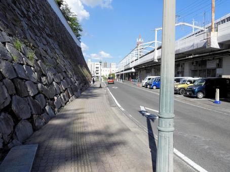 福山城周辺の風景 福山城周辺の風景 福山城,日本100名城,福山駅の写真素材