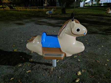 夜の公園 夜の公園の写真