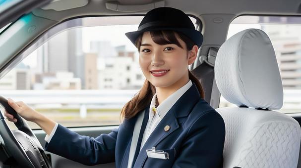 主婦のタクシードライバーの写真