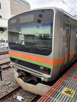 Photo, ome line, electric train, jr, 