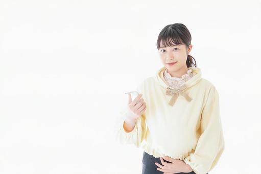 検温をする若い妊婦の女性 検温をする若い妊婦の女性 体質,女性,妊婦の写真素材