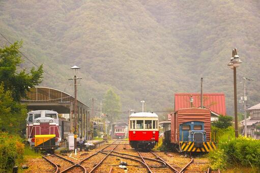 廃駅と廃線 鉄道,廃線,廃駅の写真素材