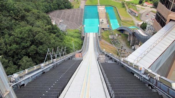 白馬ジャンプ競技場ラージヒルスタート地点 白馬ジャンプ競技場ラージヒルスタート地点の写真