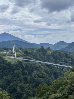 九重夢大吊橋 大分県,九重町,九重の写真素材