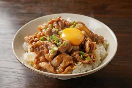豚丼 豚丼 豚丼,豚肉,豚肉調理の写真素材