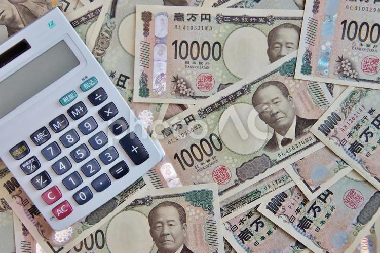 壱万円札・会計イメージ 円,日本円,お札の写真素材