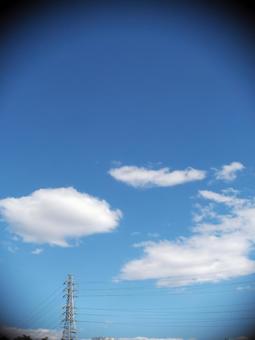 鉄塔がある風景 鉄塔がある風景の写真