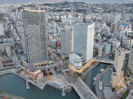 横浜のビル群 横浜のビル群 ビル群,町並み,ビルの写真素材
