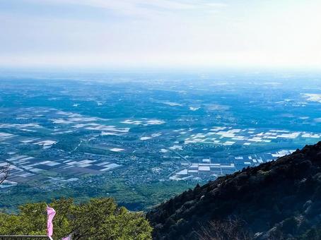 筑波山ロープウェイ女体山駅からの眺望 筑波山ロープウェイ女体山駅からの眺望の写真
