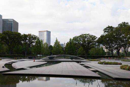 和田倉噴水公園　2025年 和田倉噴水公園,東京,早朝の写真素材