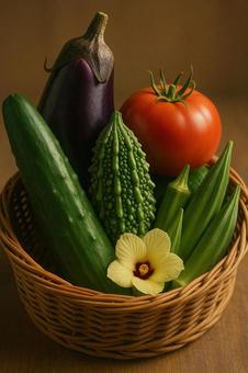 夏野菜盛り合わせ(AI生成) 夏野菜盛り合わせ(AI生成)の写真