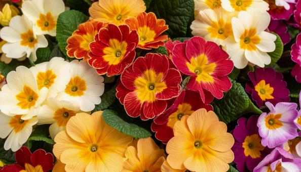 秋から春の花 プリムラ 秋から春の花 プリムラの写真