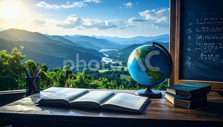 勉強のイメージ 学校,授業,書籍の写真素材