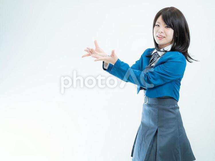 12：女子高生のかわいいポーズ集 女性,女子高生,高校生の写真素材