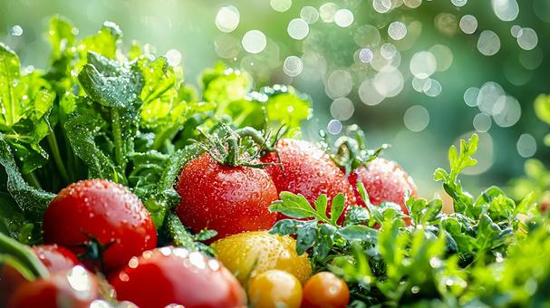 生鮮夏野菜の写真