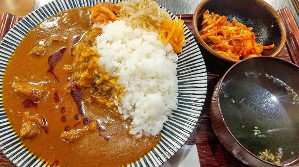 カレーライス カレーライス カレーライス,米,ご飯の写真素材