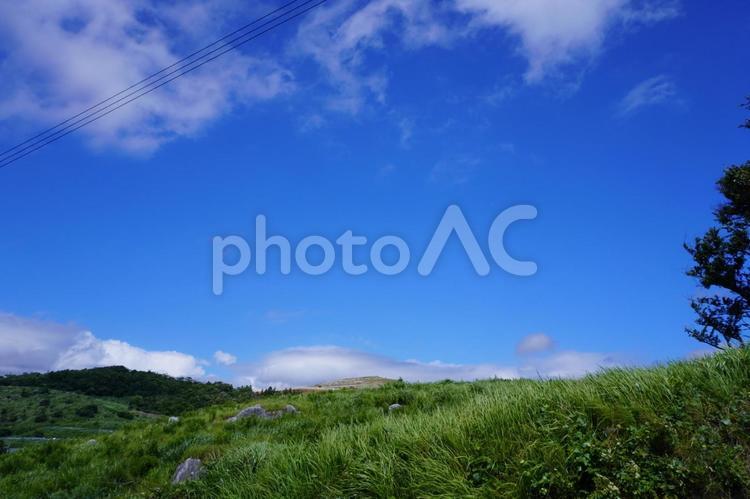 北九州　平尾台の風景 自然,平尾台,風景の写真素材
