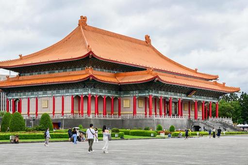 台湾・台北 国家劇場(国家両庁院) 台湾・台北 国家劇場(国家両庁院) 台湾,台北,国家劇場の写真素材
