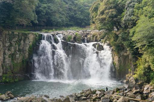 関之尾の滝 関之尾の滝,滝,水の写真素材