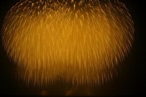 黄金の滝花火 黄金の滝花火の写真
