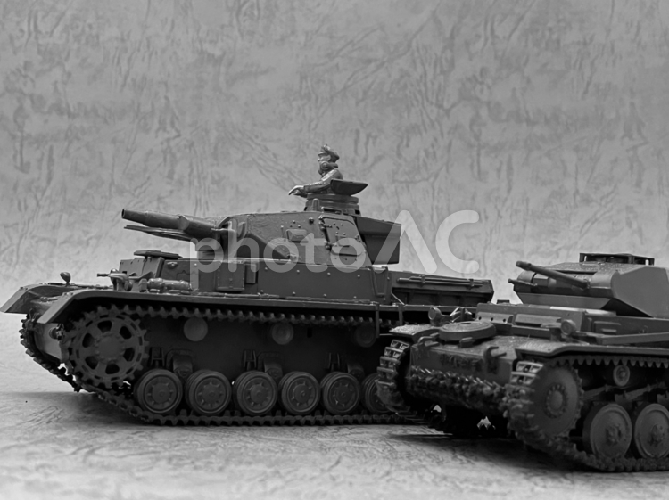 おもちゃの戦車 プラモデル,模型,おもちゃの写真素材