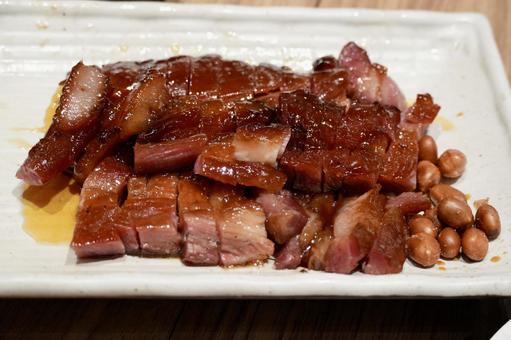 香港で食べた叉焼 香港で食べた叉焼 叉焼,焼豚,焼味の写真素材