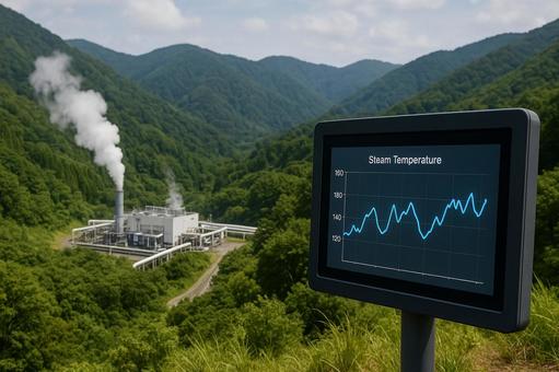 地熱発電所遠隔監視 地熱発電所遠隔監視の写真