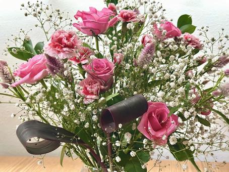 フラワーアレンジ1 フラワー,ピンク,癒しの写真素材