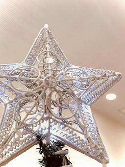 大きなツリーの星 01 ベツレヘムの星,オーナメント,クリスマスツリーの写真素材