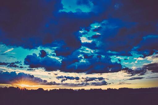 夕焼け 夕焼けの写真
