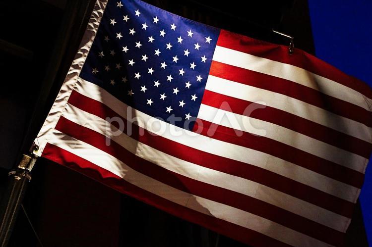 アメリカ合衆国　国旗　星条旗 アメリカ合衆国,星条旗,大統領選挙の写真素材