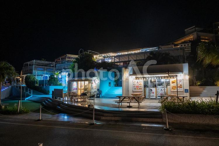 沖縄県豊見城周辺の景色 豊見城,沖縄県,夜の写真素材