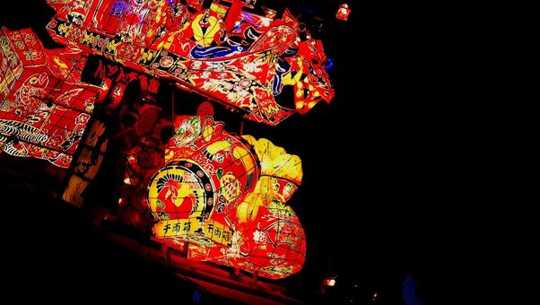 沼田町の夜高行燈祭り 沼田町の夜高行燈祭り 風景,観光,きれいの写真素材