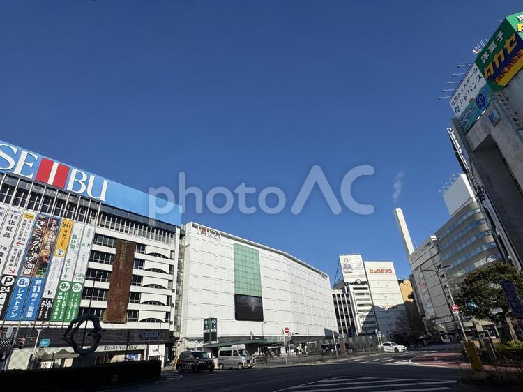 池袋駅前 駅前,東京都,池袋の写真素材