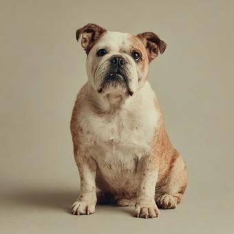 まっすぐな瞳の犬のポートレート まっすぐな瞳の犬のポートレートの写真