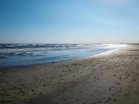 九十九里の海 海,九十九里,ビーチの写真素材