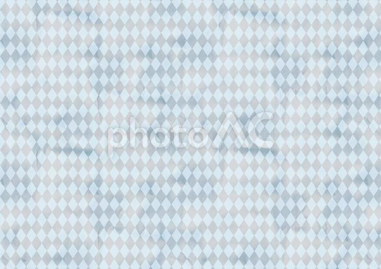 ダイヤ柄テクスチャ古紙風（ブルー） ダイヤ,ダイヤ柄,ひし形の写真素材