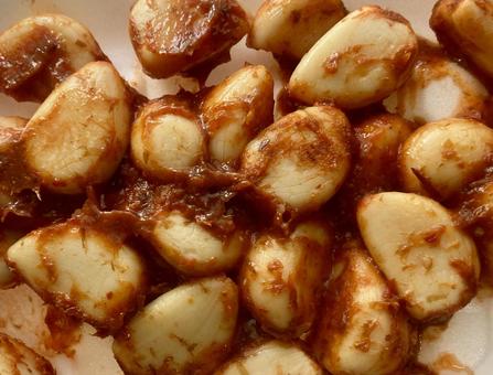味噌にんにく・ニンニクの味噌漬けアップ 味噌にんにく・ニンニクの味噌漬けアップ 味噌にんにく,味噌ニンニク,味噌漬けの写真素材