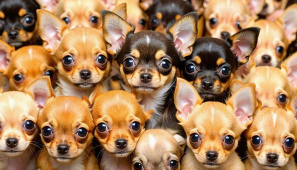 犬の大群 犬の大群の写真