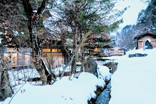 雪景色 雪景色の写真