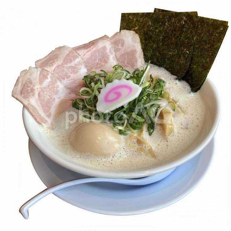 ラーメン切り抜き画像 ラーメン,エスプーマ,豚骨の写真素材