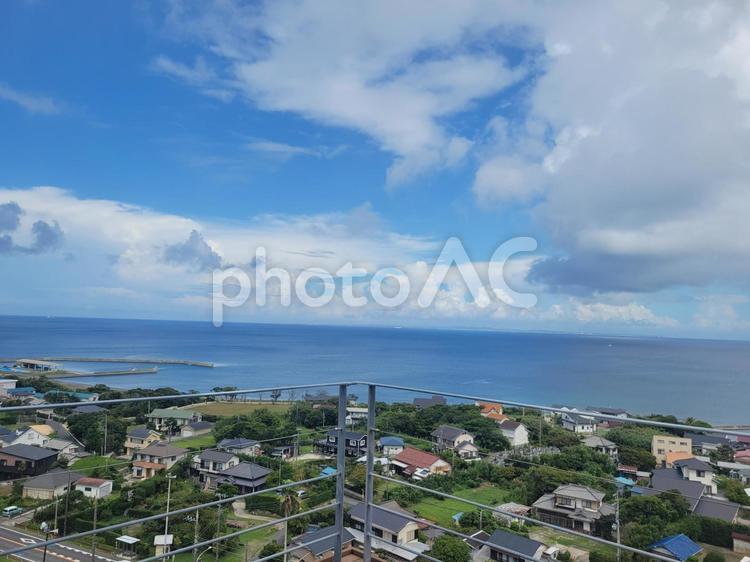 【風景】海の見える景色(房総)c 房総,房総半島,館山の写真素材