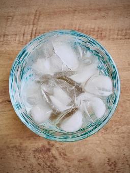 Cute glass and cold water (top), JPG