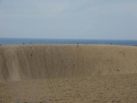 【風景写真】鳥取砂丘の風景 砂丘,砂,鳥取砂丘の写真素材