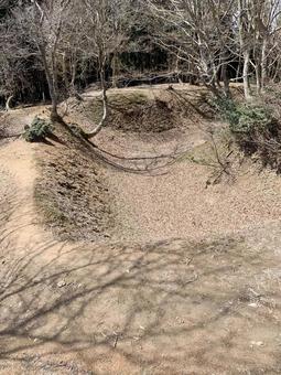 玄蕃尾城5 玄蕃尾城,城址,続日本100名城の写真素材